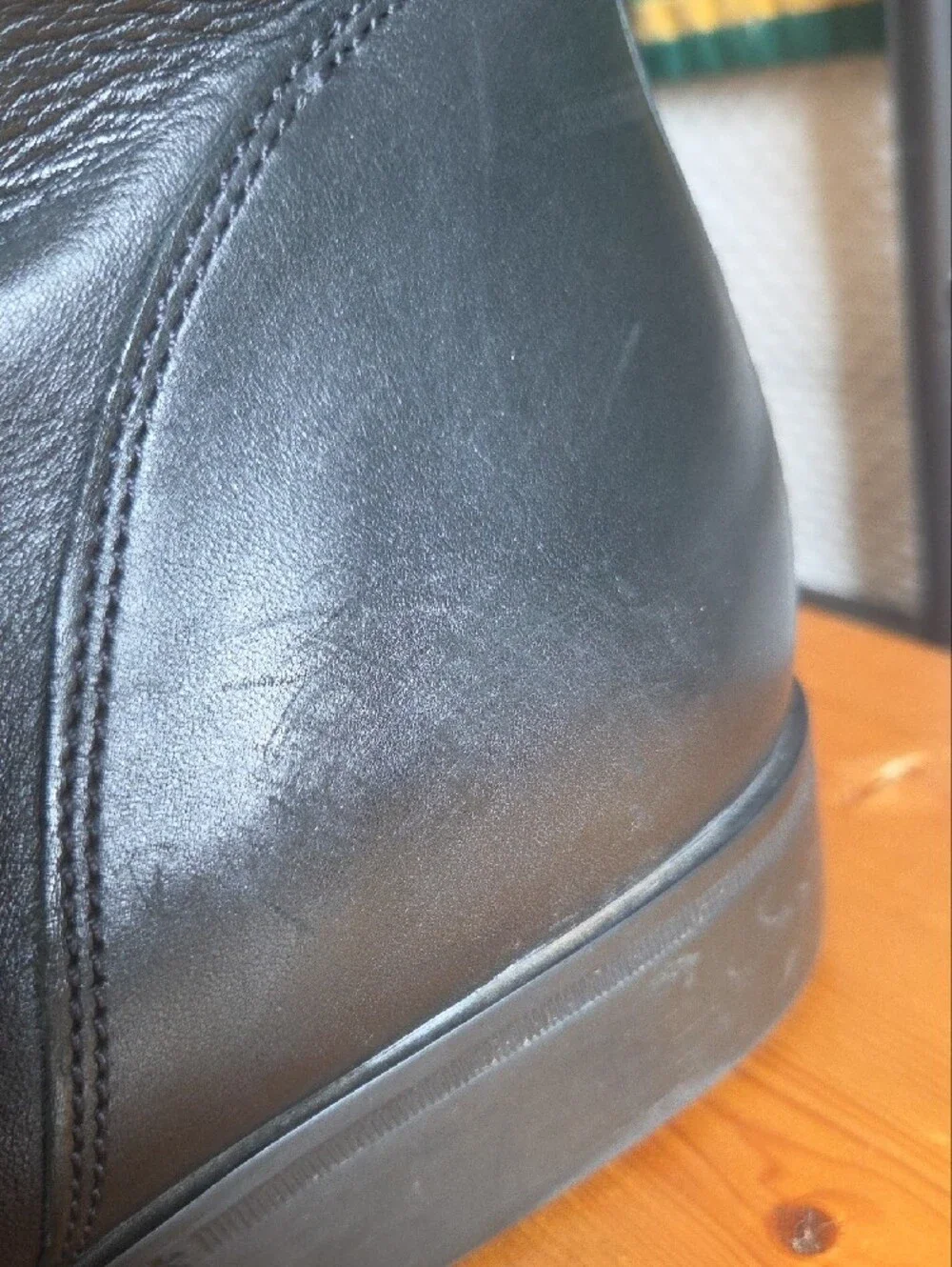 Rockport Black Leather Zip Chukka Boots